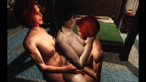 Uncensored hentai avec une belle rousse